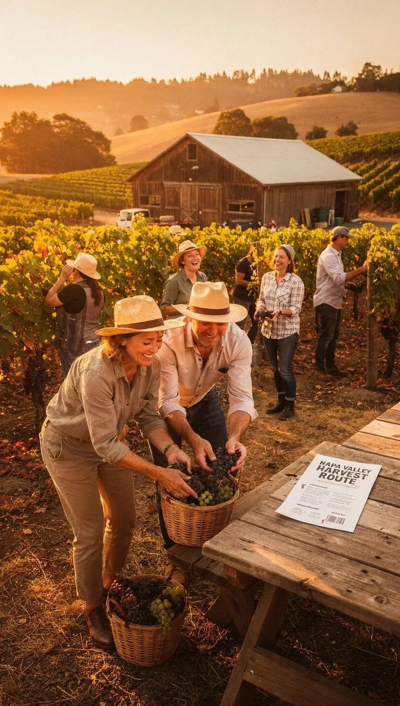 Zatrzymanie się przy wodospadzie z turystami podziwiającymi widoki.