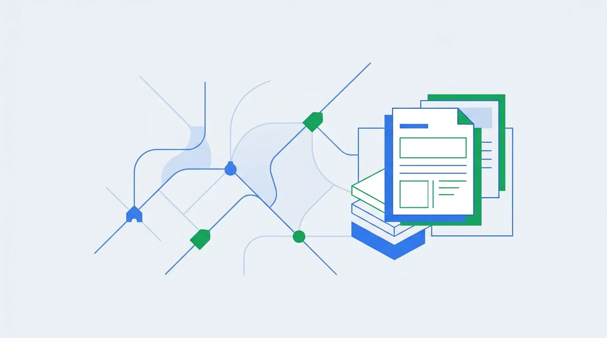 Abstrakcyjne tło sekcji wprowadzającej — edukacja i dokumenty